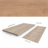 COREtec Overzettreden met neus (2 stuks) | PVC WPC | Lumber | Box B 153 x 81,5 cm