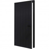 TrendHout Enkele plaatdeur met kozijn - linksdraaiend - zwart - 930 x 2115 mm incl. beslag