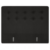 Bo Lundgren Boxspring hoofdbord | stof Inari zwart 100 | 160 cm geknoopt