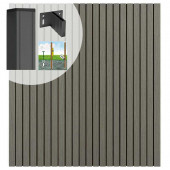 C-Wood Schutting set composiet co-extrusie Stripes Naturel Grey (9,41 meter)