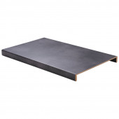 Stepwood Overzettreden met neus (2 stuks) - PVC toplaag - Steen zwart - 100 x 60 cm