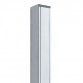 Elephant Tuinpaal blank aluminium met cypresse kern (8,8 x 8,8 x 272 cm)