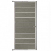 C-Wood Tuindeur aluminium blank frame Modular - composiet co-ex grijs (90 x 200 cm)