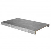 Stepwood Overzettreden met neus (2 stuks) - PVC toplaag - Beton licht - 140 x 60 cm