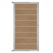 C-Wood Tuindeur aluminium blank frame Modular - composiet teak (90 x 180 cm)