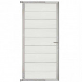C-Wood Tuindeur aluminium blank frame Modular - composiet co-ex wit (90 x 200 cm)