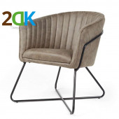 Bo Lundgren Tweedekans - Eetkamerstoel - Nova - lederlook Soft groen