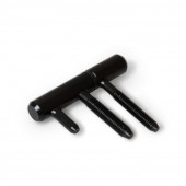 HomingXL Paumellescharnier standaard 75 x 14 mm voor opdekdeuren - zwart gepoedercoat