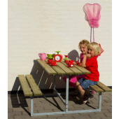 Plus Danmark Kinderpicknicktafel vuren geimpregneerd | Basic 110 x 110 x 57 cm (B x L x H)