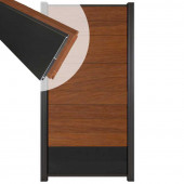 C-Wood Zelfbouw schutting hardhout Mix & Match Bamboe / antraciet - antraciet alu accessoires (90 x 180 cm)