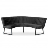 HomingXL Eetkamerbank - Hengelo - stof Element donkergrijs 22 - geschikt voor tafel 130 cm