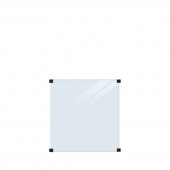Plus Danmark Glasplaat | Gehard glas 8,76 mm helder glas tbv ronde palen (90 x 91 cm)