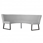 HomingXL Eetkamerbank - Rotterdam - stof Element steengrijs 24 - geschikt voor tafel 150 cm