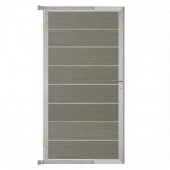 C-Wood Tuindeur aluminium blank frame Modular - composiet co-ex grijs (90 x 180 cm)
