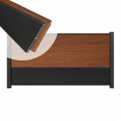 C-Wood Zelfbouw schutting hardhout Mix & Match Bamboe / antraciet - antraciet alu accessoires (180 x 90 cm)