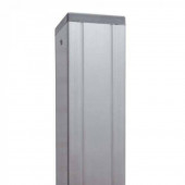 C-Wood Hekpaal blank aluminium met cypresse kern (6,8 x 6,8 x 140 cm)
