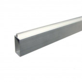 C-Wood Onder- en bovenregel aluminium - Modular Blank (2 x 4 x 180 cm)