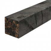 HomingXL Paal grenen geïmpregneerd 15,0 x 15,0 cm (300 cm) zwart gedompeld