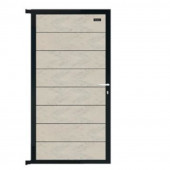 C-Wood Tuindeur composiet Modular bicolor betongrijs met antraciet alu frame compleet (90 x 180 cm)