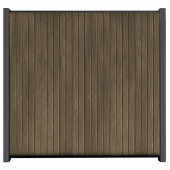 Elephant Zelfbouw schutting verticaal Modular Rhombus Ipé met antra alu accessoires (170x180 cm)