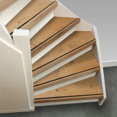 Stepwood Complete traprenovatie - Eikenhout 3 mm toplaag Rustiek - Voor dichte trappen - Incl. antislipstrip