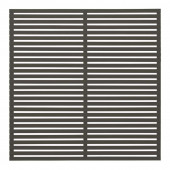 Plus Danmark Schutting vuren - Tokyo louvre recht ombergrijs (180 x 180 cm)