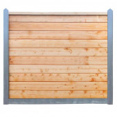 HomingXL Zelfbouw schutting Hout & Beton grijs Douglas (220 x 200 cm) dikte 2,8 cm