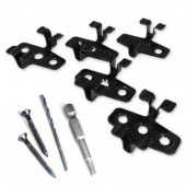 DuoWood Bevestigingsclips PRO RVS zwart incl. schroeven (500 stuks)