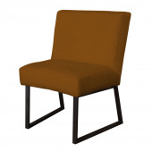 HomingXL Eetkamerstoel - Rotterdam - geschikt voor ronde tafel - stof Element bruin 07