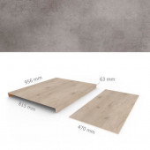 COREtec Overzettreden met neus (2 stuks) | PVC WPC | Matterhorn | Box A 95,6 x 81,5 cm