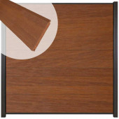 C-Wood Zelfbouw schutting hardhout Mix & Match Bamboe - antraciet alu accessoires (180 x 180 cm)