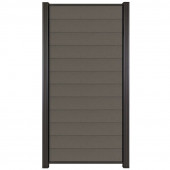 C-Wood Zelfbouw schutting composiet Mix & Match rock grey met antraciet alu accessoires (90 x 180 cm)