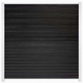 C-Wood Zelfbouw schutting composiet Rhombus Double zwart - wit alu accessoires (180 x 180 cm)