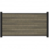 C-Wood Zelfbouw schutting composiet Rhombus Double grijs - antraciet alu accessoires (180 x 90 cm)