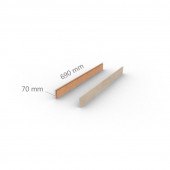 COREtec Afdekkappen voor open trap | PVC WPC | Matterhorn | Box D 69 x 7 cm