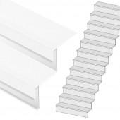 Stepwood Traprenovatie set - rechte trap - 15 treden SPC toplaag Wit incl. stootborden