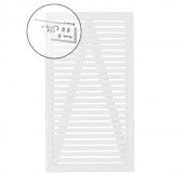 Plus Danmark Tuinpoort vuren - Tokyo louvre recht wit incl. beslag (100 x 180 cm)