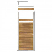 C-Wood Tuindeur aluminium blank frame Mix & Match - hardhout Ipé (90 x 200 cm)