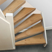 koepel Darmen Bij elkaar passen Stepwood complete traprenovatie eiken 3 mm toplaag Rustiek voor open  trappen kopen?