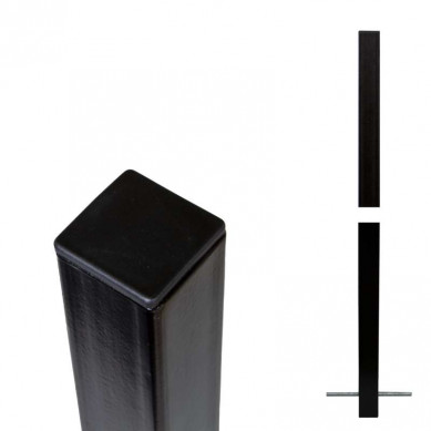 Plus Danmark Paal ijzer zonder voet zwart 4,5 x 4,5 x 186 cm