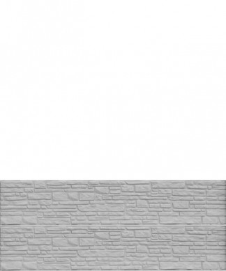 HomingXL zelfbouw schutting beton recht eenzijdig montana steenmotief grijs (199 x 77 cm)