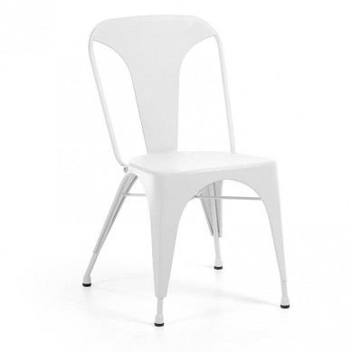 La Forma stoel Malibu | wit stalen poten