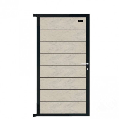 Elephant Tuindeur composiet Modular bicolor grijs met antraciet aluminium frame compleet (90 x 180 cm)