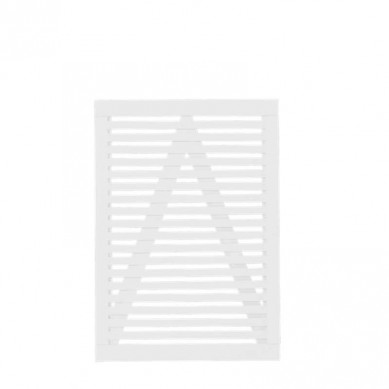 Plus Danmark Tuinpoort vuren | Tokyo louvre recht wit (100 x 140 cm)