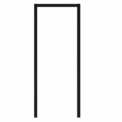 C-Wood Kozijn aluminium zwart gepoedercoat - Voor tuindeuren 90 cm