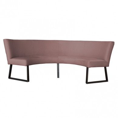 HomingXL Eetkamerbank - Rotterdam - geschikt voor tafel 130 cm - stof Element grijsbruin 05