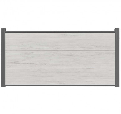 C-Wood Schutting composiet Como bi-color beige met antraciet aluminium kader (180 x 90 cm)
