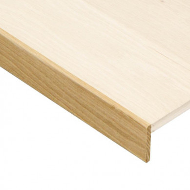 Stepwood afwerklijst achterkant trap/extra neus | Eiken onbehandeld | 100 x 6 cm