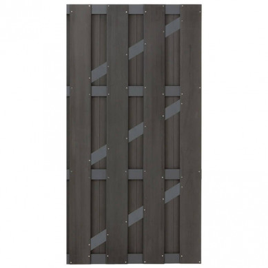 C-Wood tuindeur composiet Bari antraciet met aluminium-antraciet frame (90 x 180 cm)