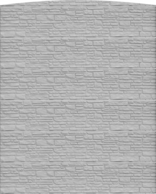 HomingXL zelfbouw schutting beton toog eenzijdig montana steenmotief grijs (199 x 160,5 cm)